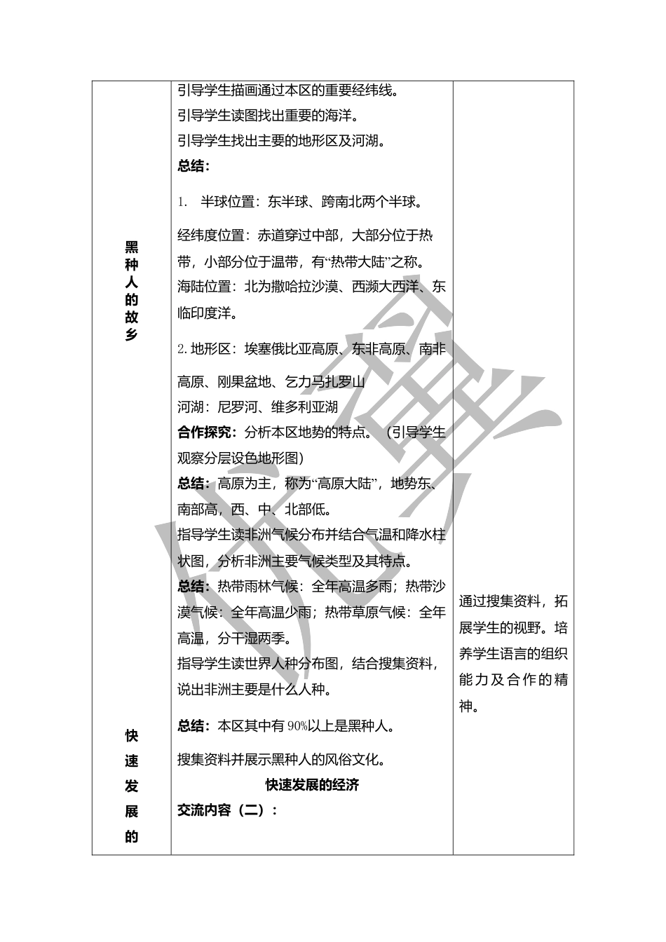 人教版七下地理8.3撒哈拉以南非洲 教学设计.doc_第2页