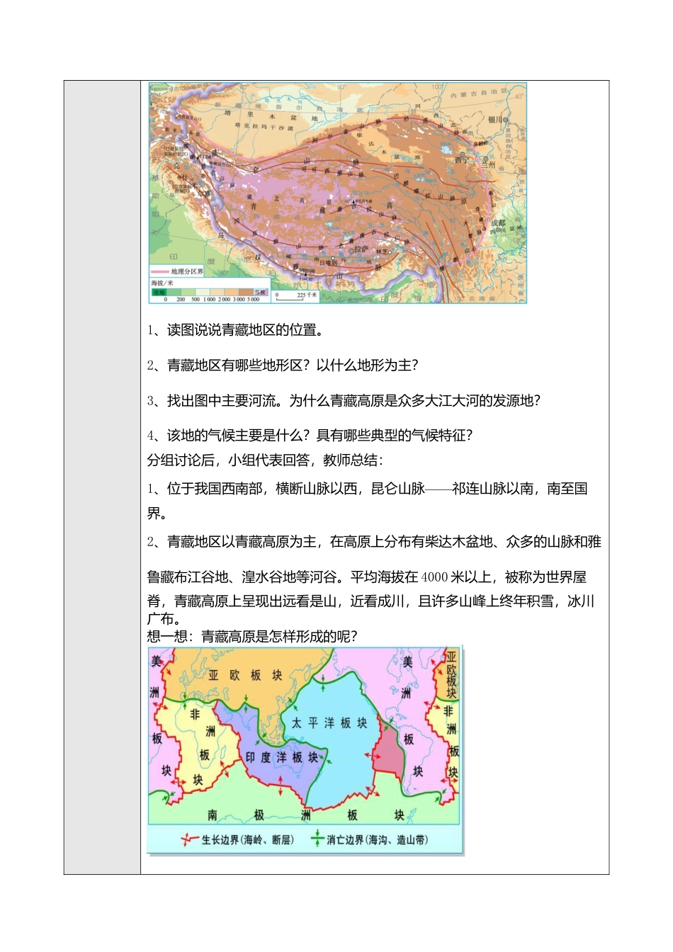 人教版八年级下册第九章第一节自然特征与农业教案.doc_第2页