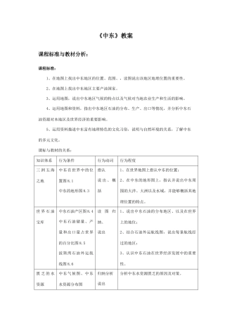 《中东》教案1-人教版初中地理.doc