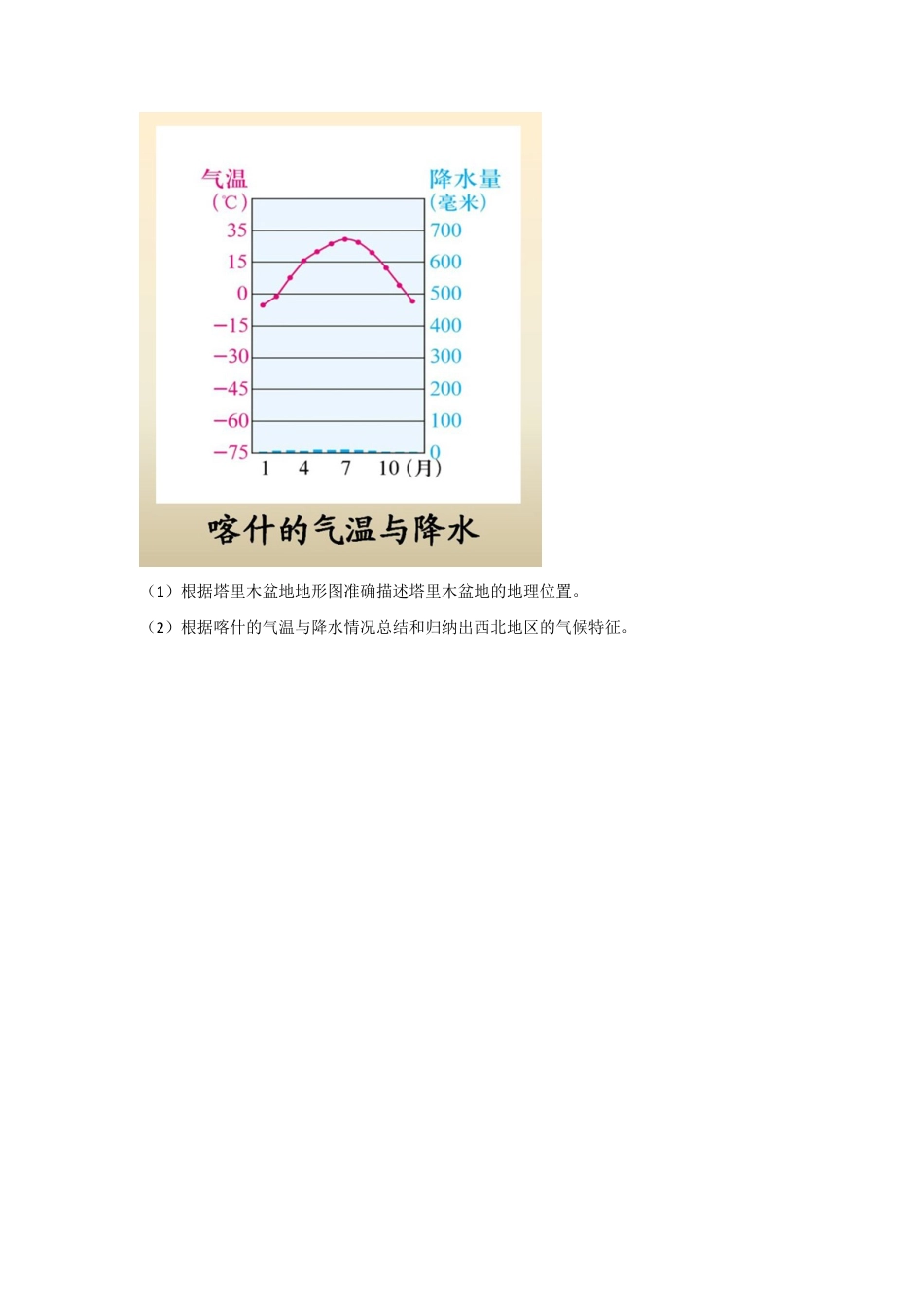 《第二节 干旱的宝地——塔里木盆地》习题3-人教版初中地理.doc_第2页