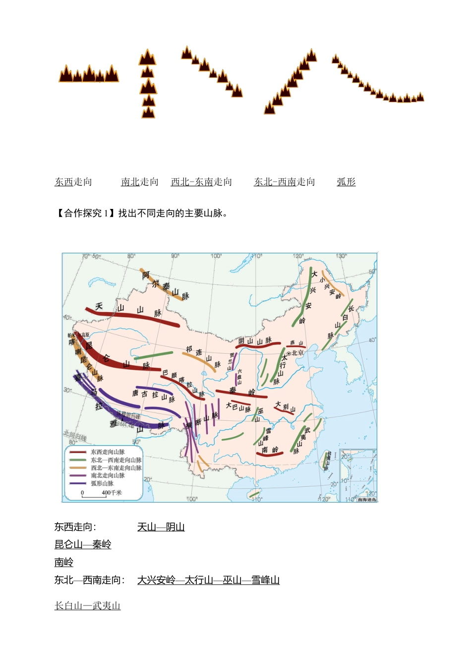 《地形和地势》导学案(第1课时)-教师版-人教版初中地理.doc_第2页