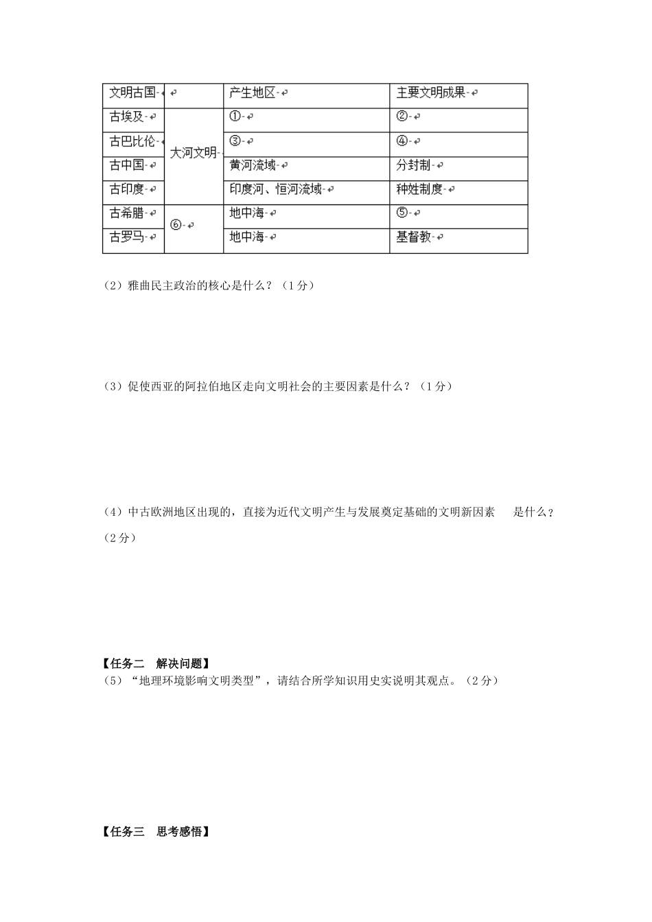 04. 吉林省抚松县六中学九年级历史上册期中考试题.doc_第3页