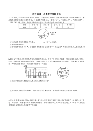 人教版数学七年级下册-综合练习  从图表中获取信息.doc