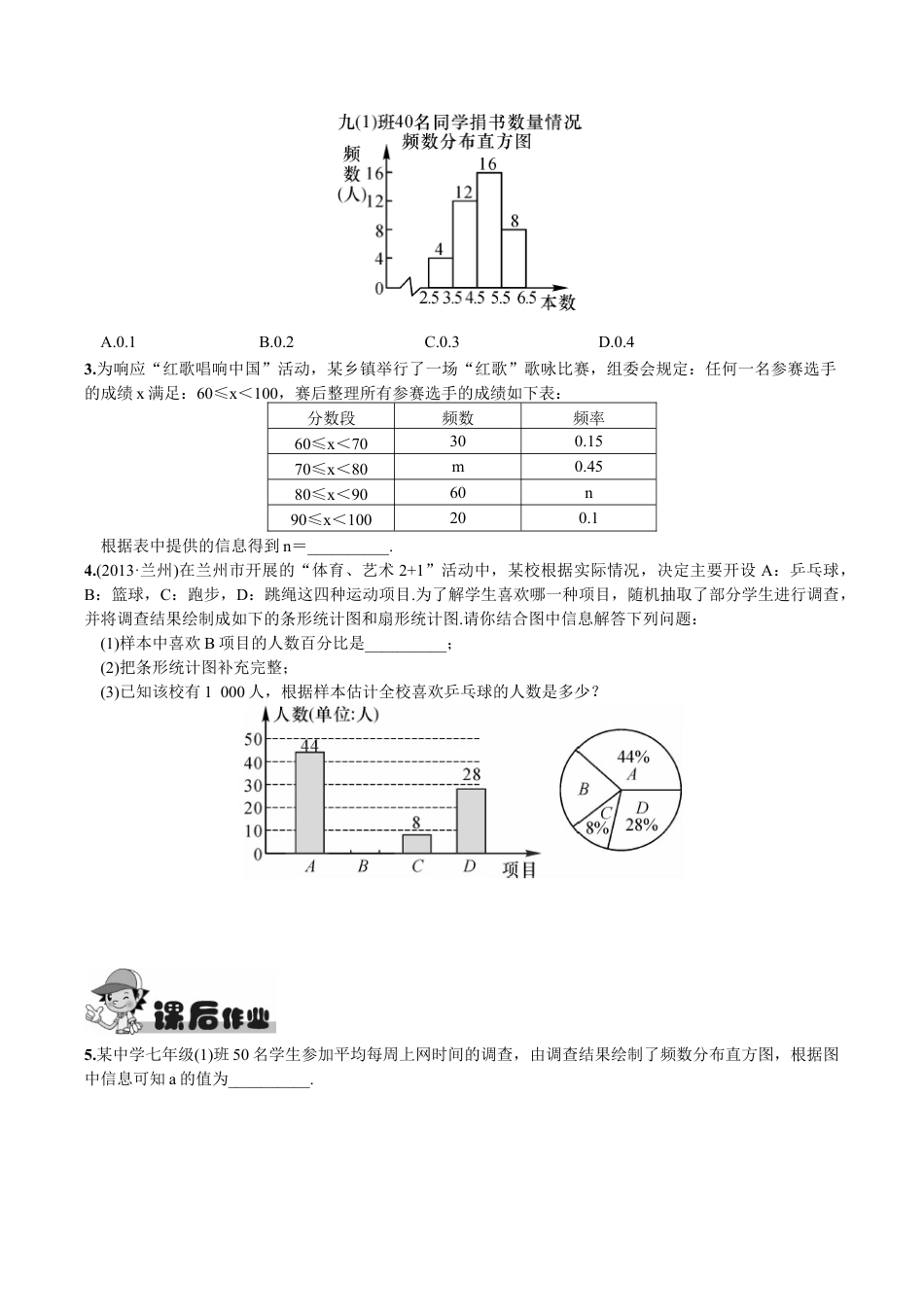 人教版数学七年级下册-10.3 课题学习 从数据谈节水.doc_第2页