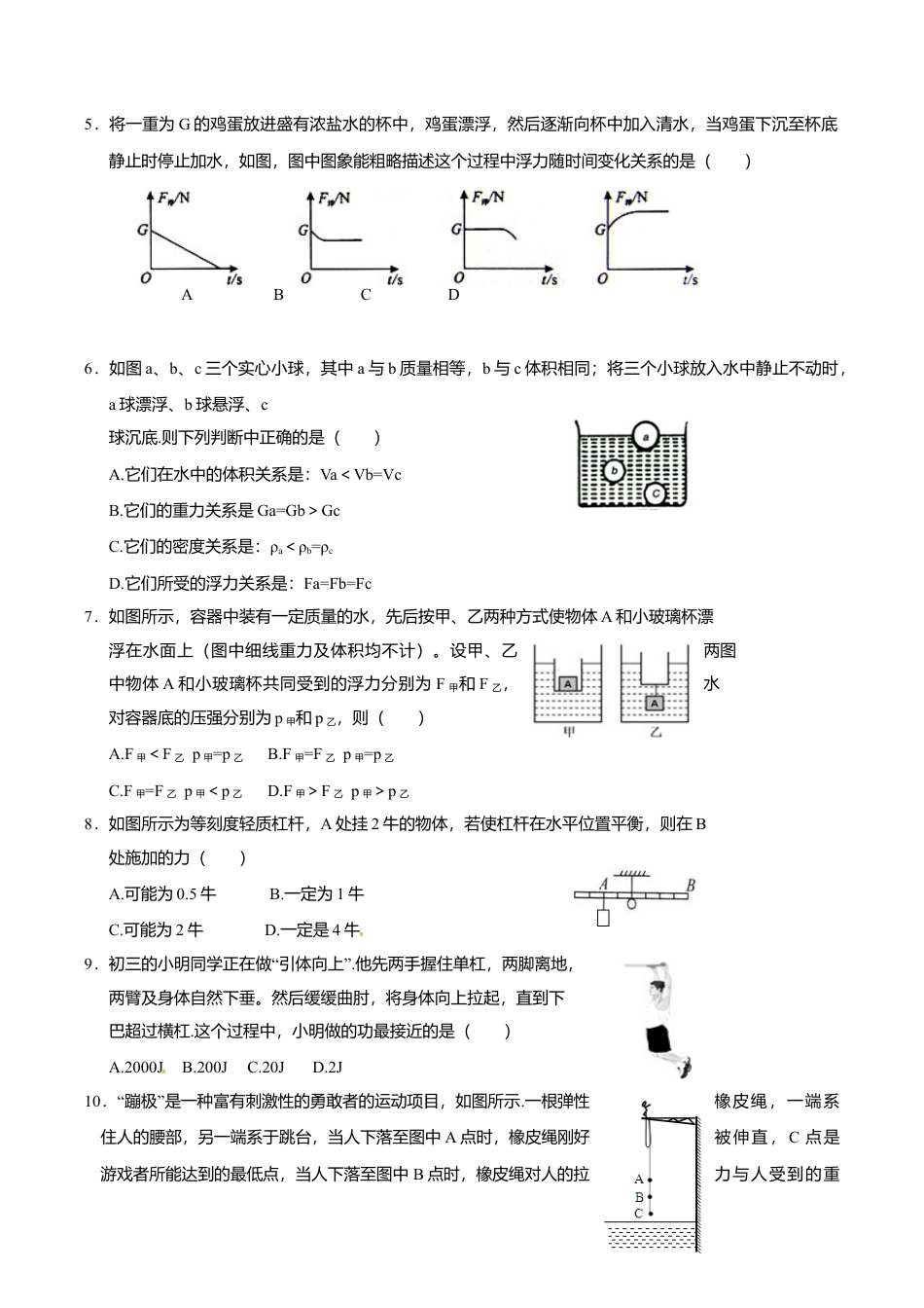 04、八年级下学期期末考试物理试题.doc_第2页