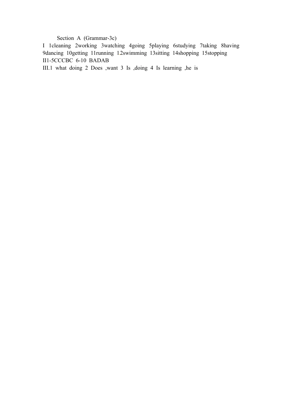 【人教版】七年级英语下册:Unit 6 Section A (Grammar-3c).doc_第3页