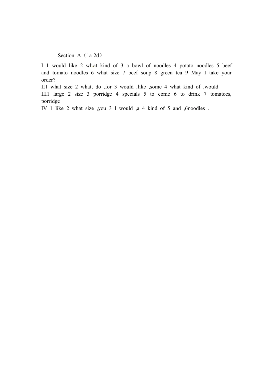 【人教版】七年级英语下册:Unit 10 Section A(1a-2d).doc_第3页