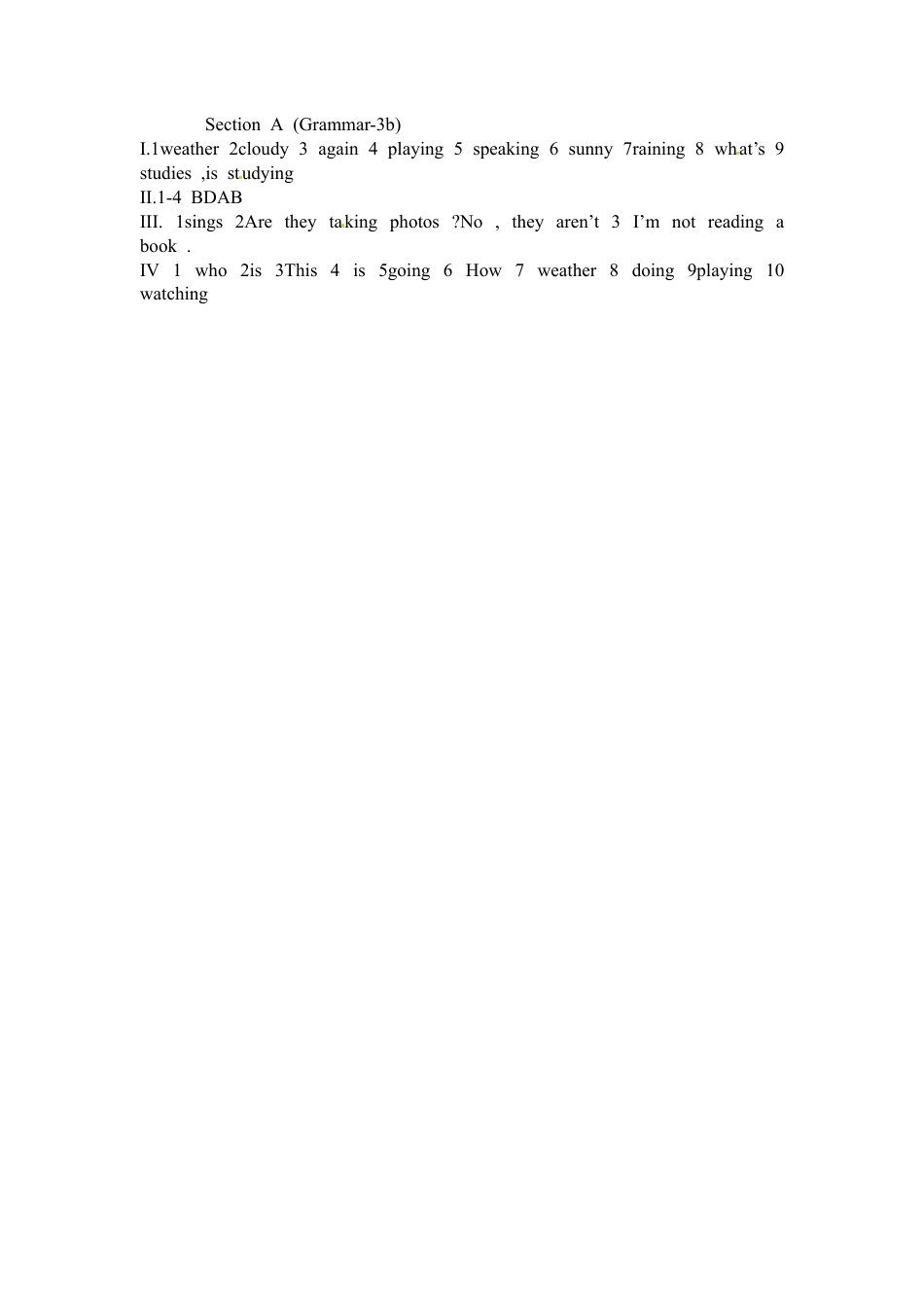 【人教版】七年级英语下册:Unit7 Section A (Grammar-3b).doc_第3页