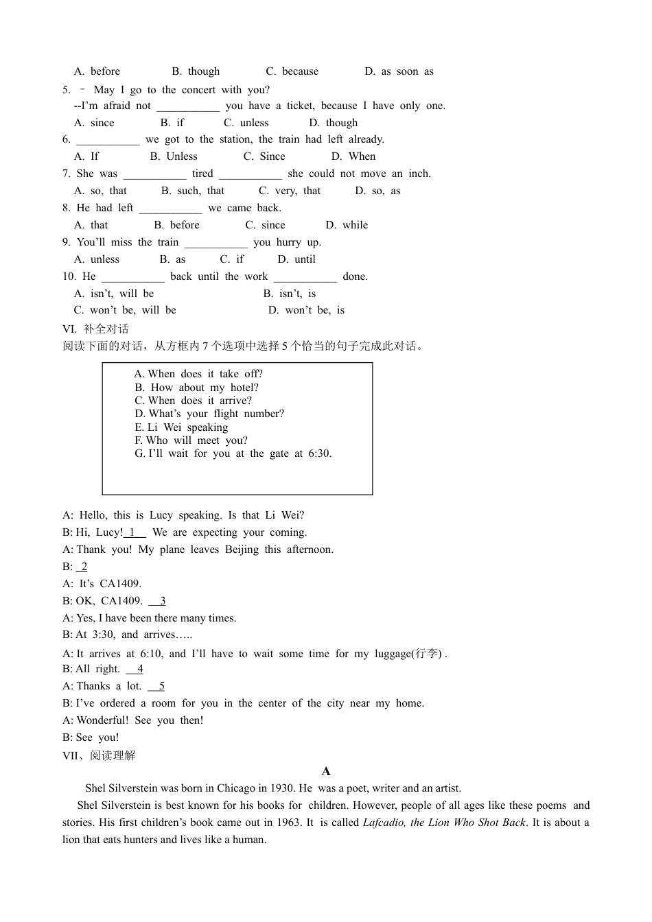 【人教版】英语八年级下册:Unit 6 An old man tried to … Section B 优化训练.doc_第2页