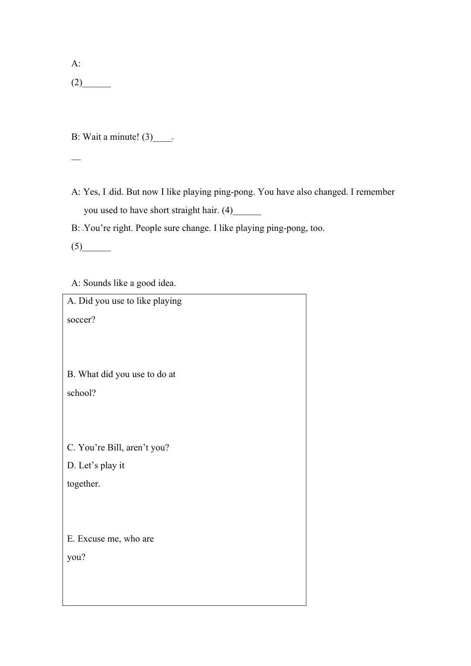 【推荐】Unit 4 I used to be afraid of the dark.( 课时练).doc_第3页