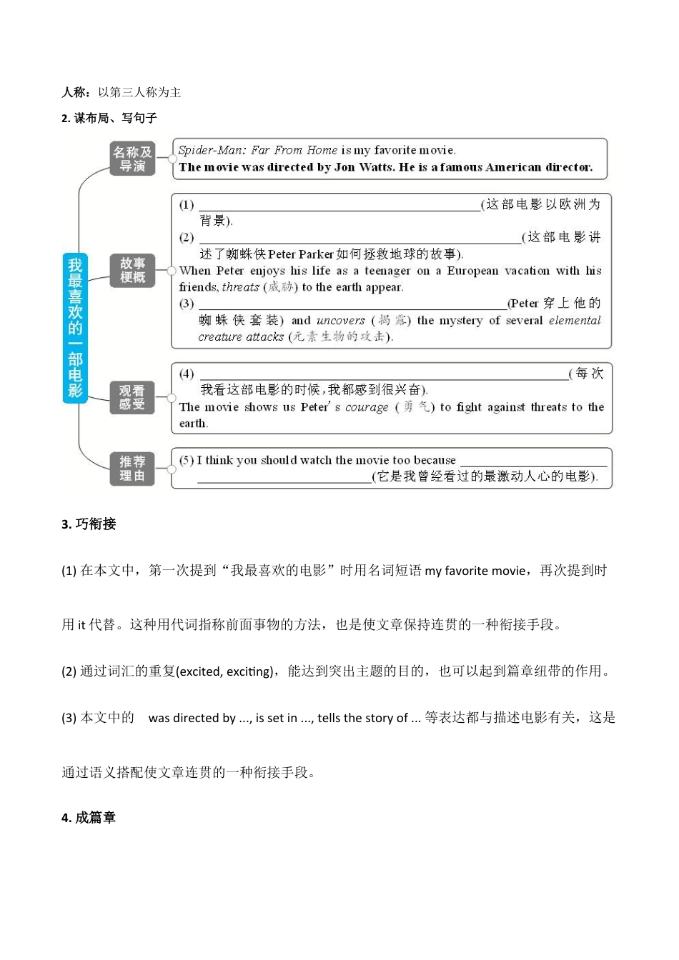 人教版初三英语九年级-专题9 九全Unit 9 写作主题:音乐和电影(人教版).docx_第2页
