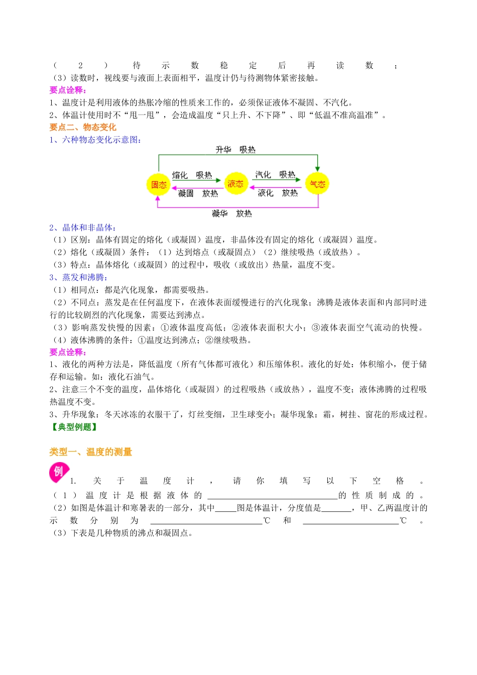 初二物理上册-《物态变化》全章复习与巩固(提高)知识讲解.docx_第2页