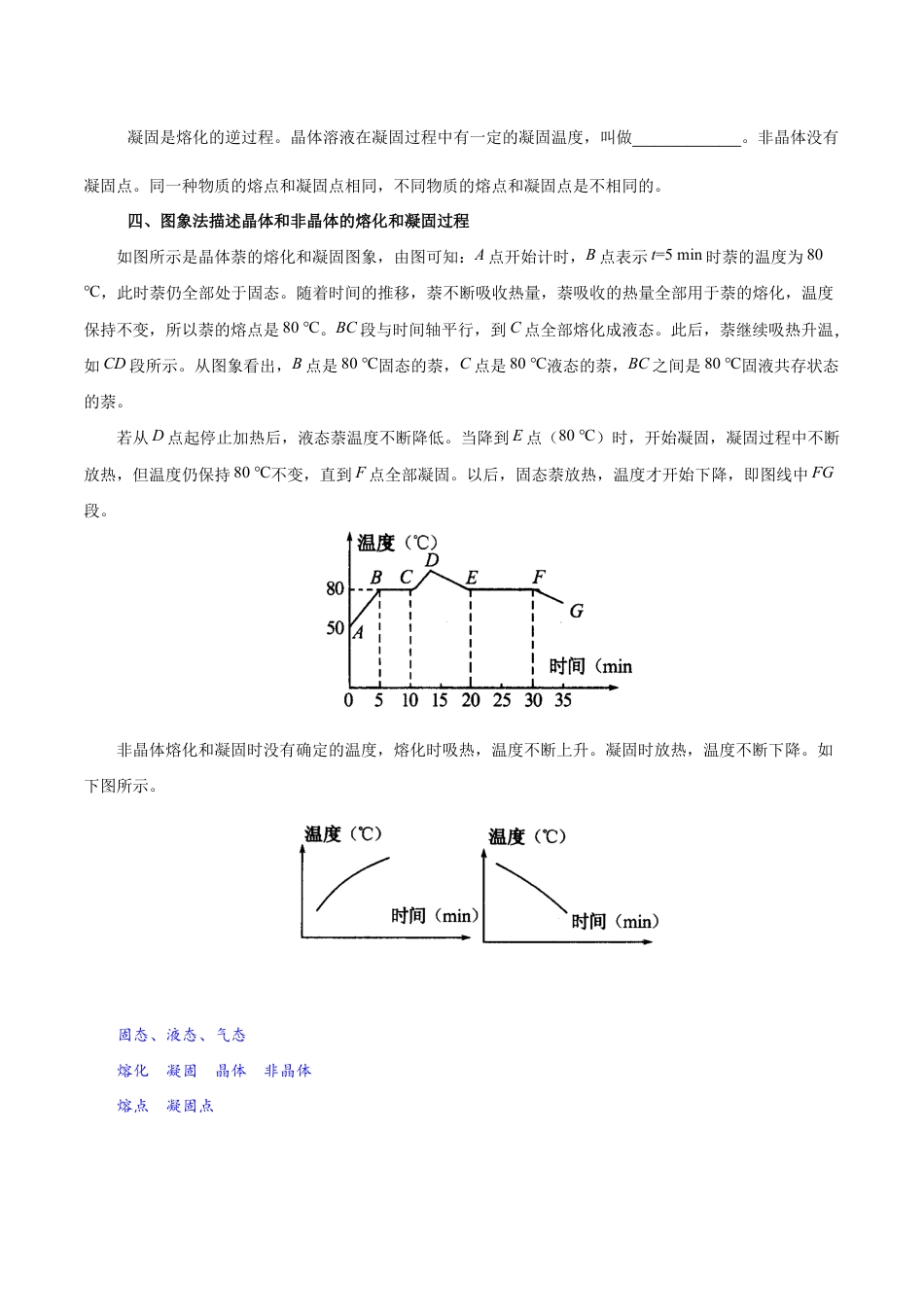 初二物理上册-专题3.2 熔化和凝固-初中物理同步讲义.docx_第2页