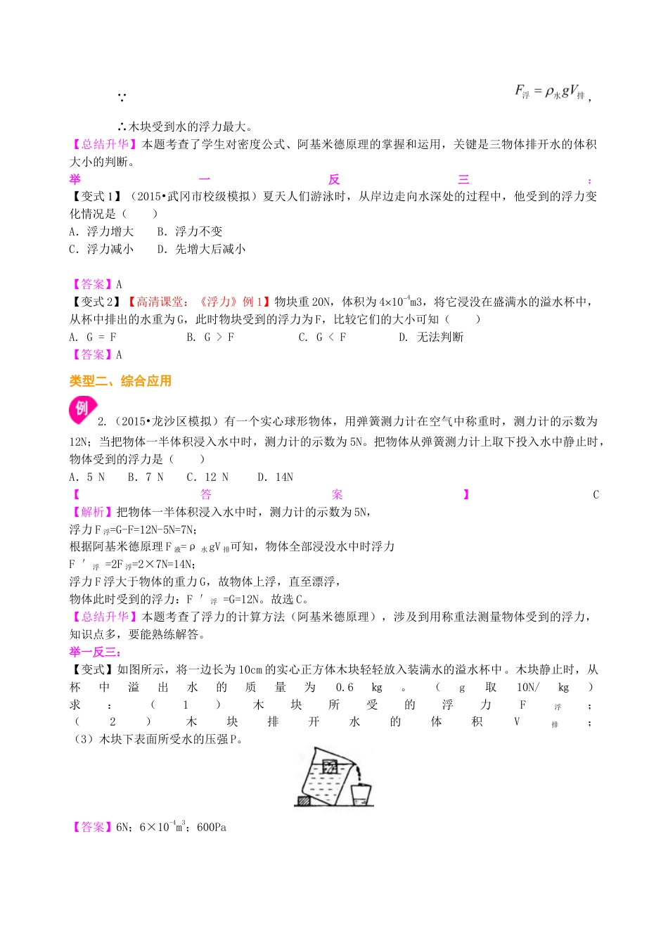 初二物理下册-阿基米德原理(基础)知识讲解.docx_第3页
