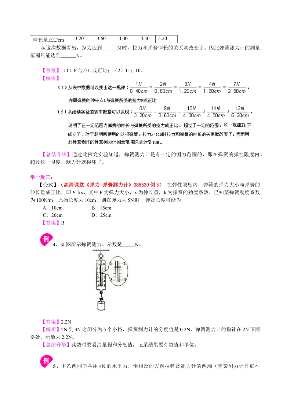 初二物理下册-弹力 知识讲解.docx_第3页
