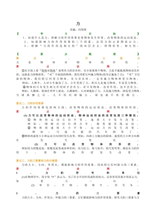 初二物理下册-力 知识讲解.docx