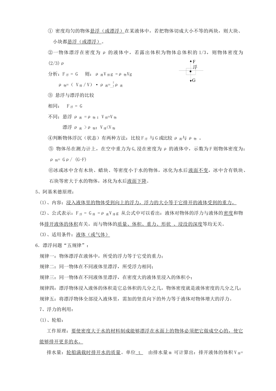 初中物理同步讲义8年级 第26讲:浮力单元训练(学生版).docx_第2页