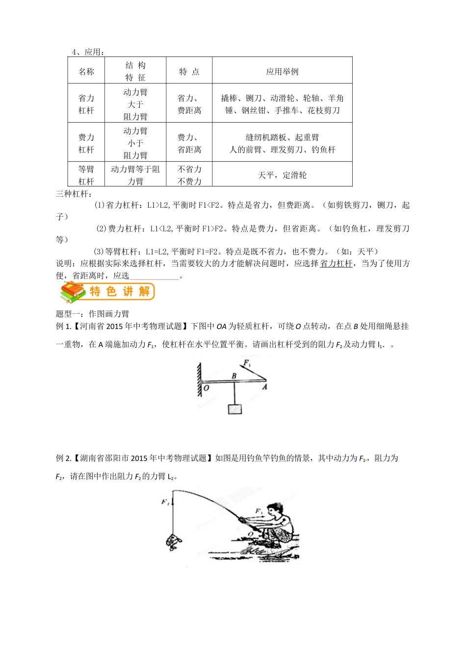 初中物理同步讲义8年级 第31讲:杠杆(学生版).docx_第2页