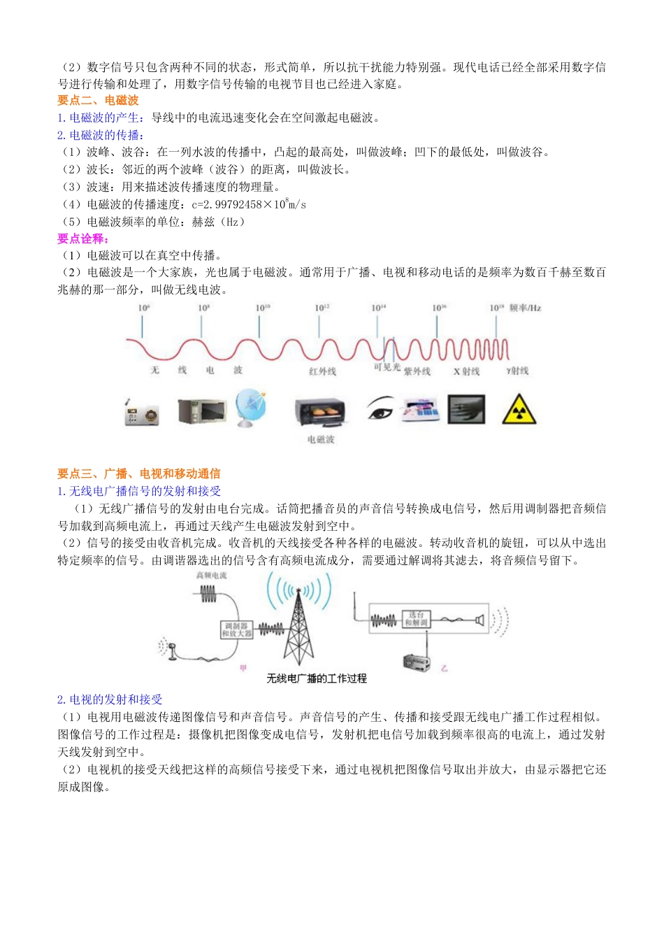 人教版初三物理-信息的传递 知识讲解.docx_第2页