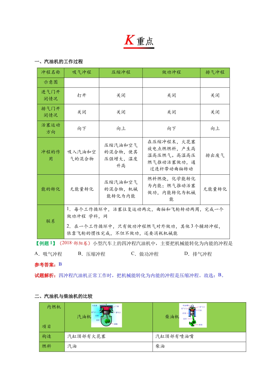 人教版初三物理-专题14.1 热机-初中物理同步讲义.docx_第3页