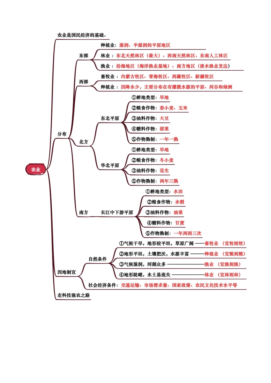 专题11 我国的经济发展-2025年会考地理知识点梳理(背诵版).docx_第2页