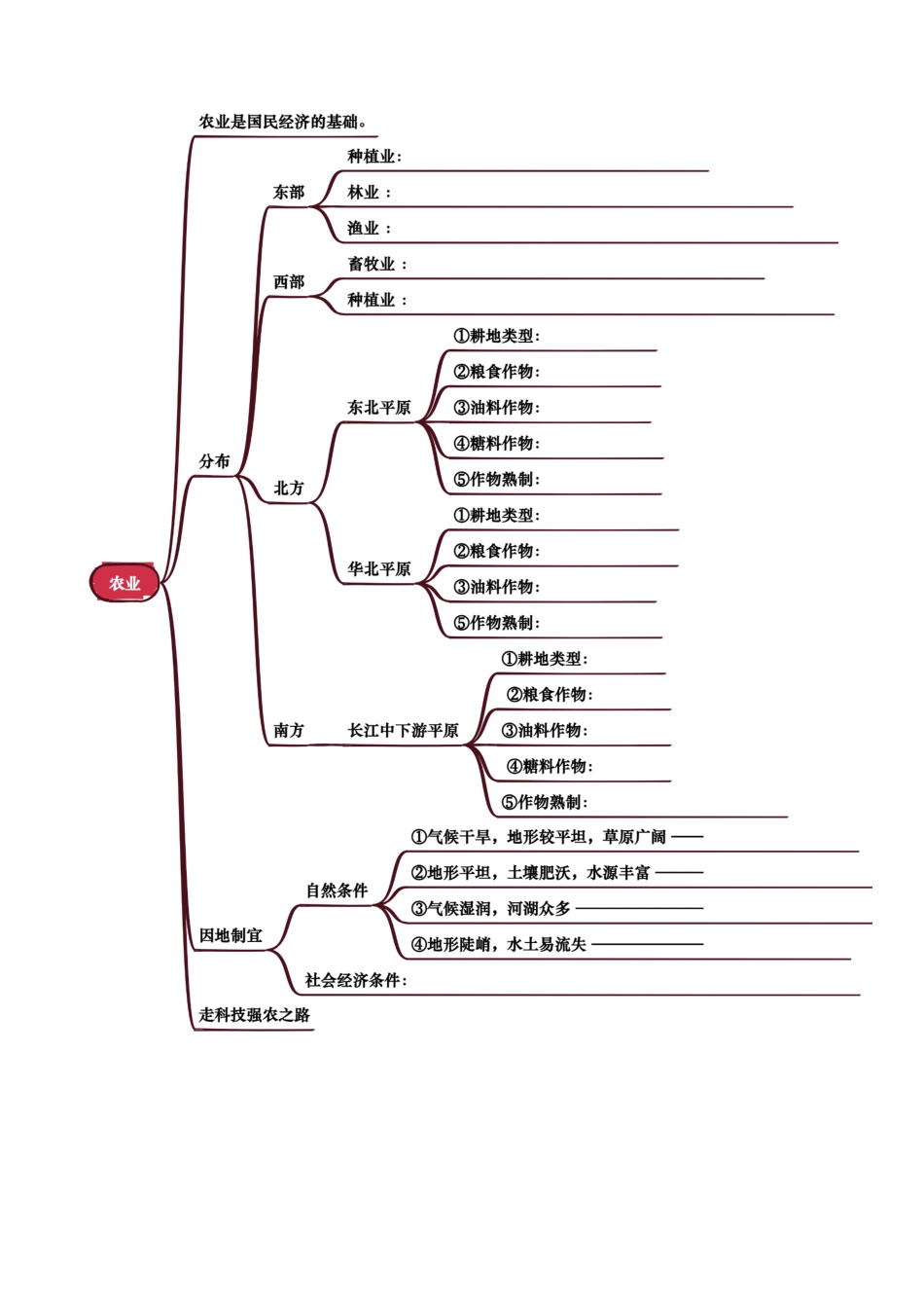 专题11 我国的经济发展-2026年会考地理知识点梳理(挖空版).docx_第2页