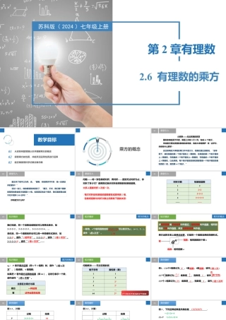 2.6有理数的乘方- 2024-2025学年七年级数学上册同步精品课件（苏科版）.pptx