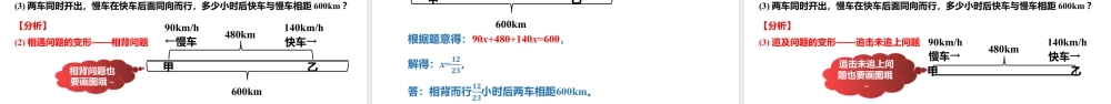 4.3.2用一元一次方程解决问题——行程问题- 2024-2025学年七年级数学上册同步精品课件(苏科版).pptx