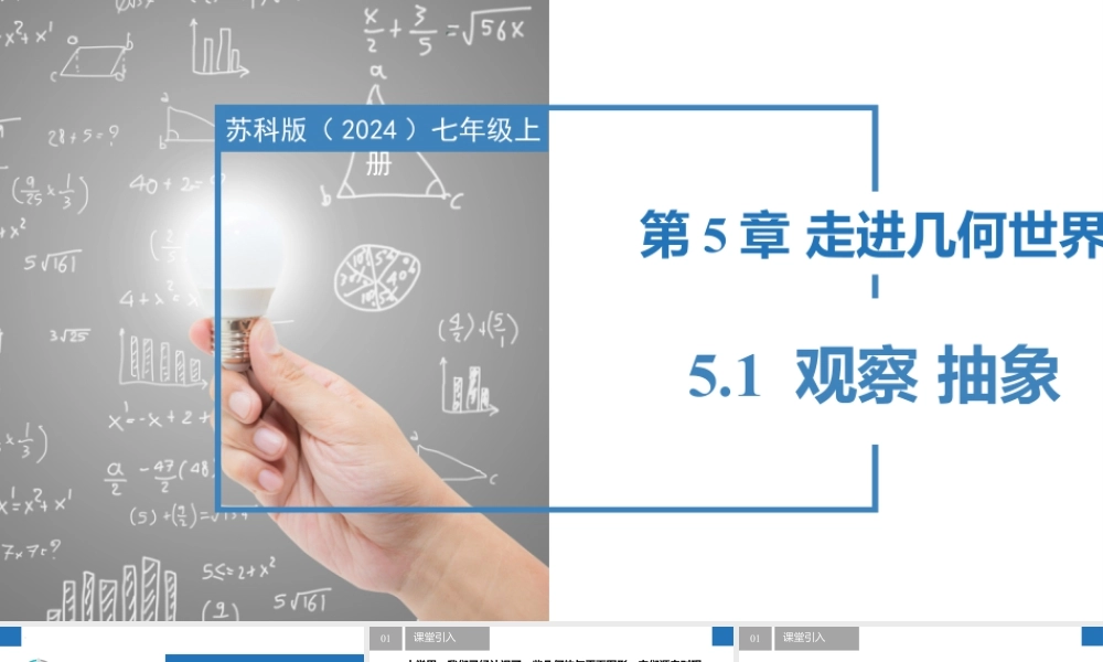 5.1观察 抽象- 2024-2025学年七年级数学上册同步精品课件(苏科版).pptx