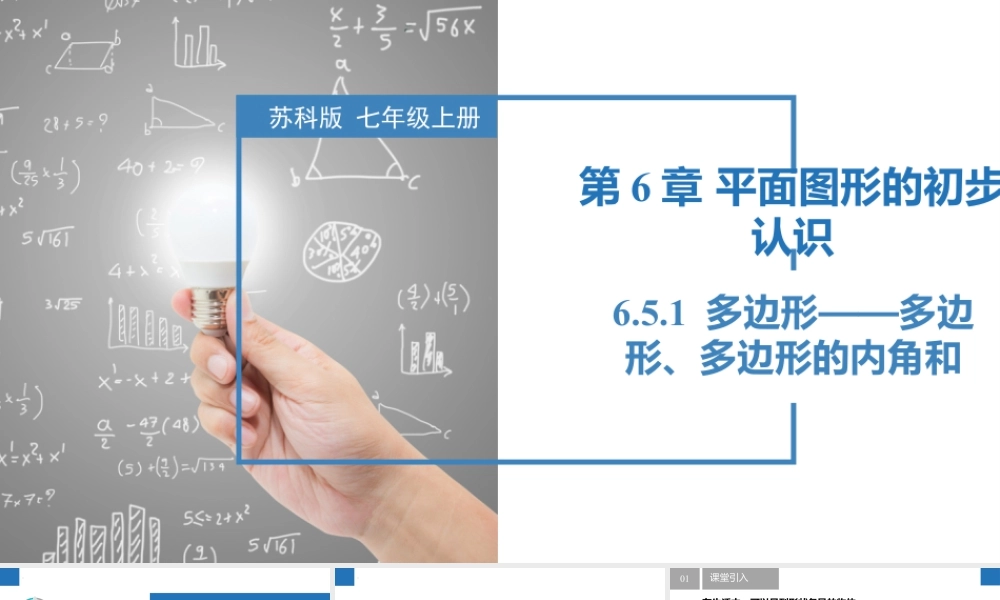 6.5.1多边形——多边形、多边形的内角和- 2024-2025学年七年级数学上册同步精品课件(苏科版).pptx