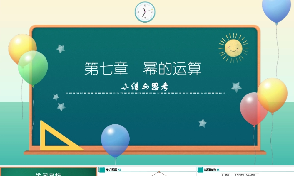 苏科版七年级下册-第7章 幂的运算小结与思考(单元复习课件).pptx